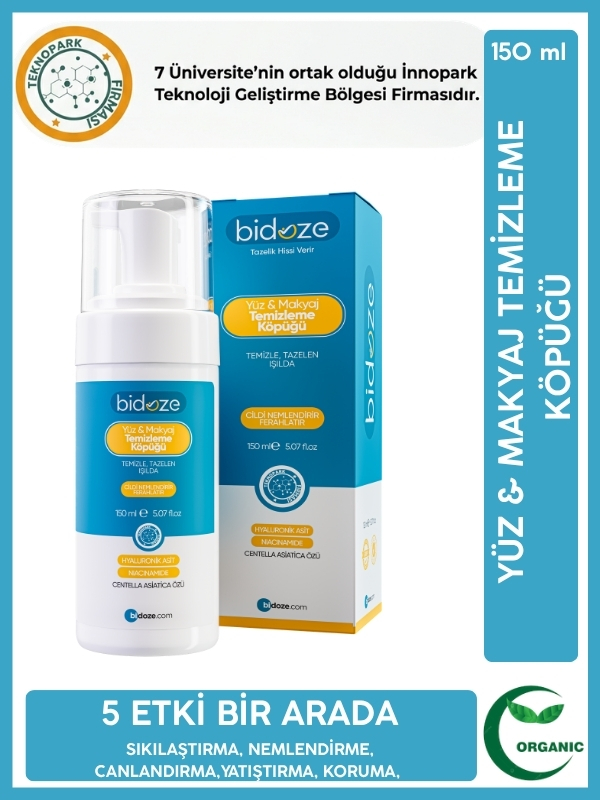 Bidoze Yüz & Makyaj Temizleme Köpüğü 150 Ml 